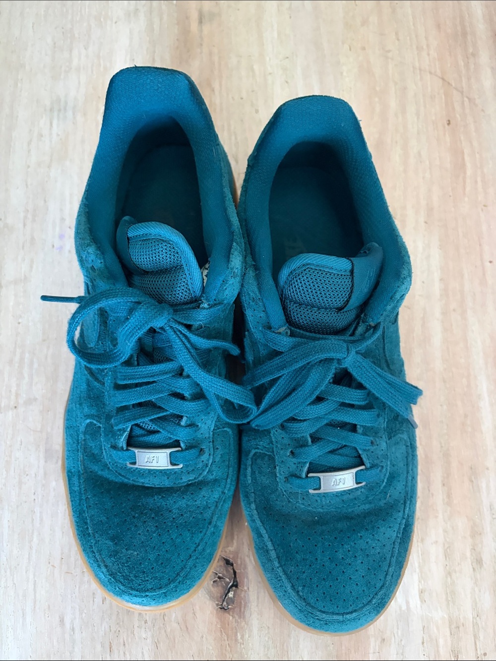 Nike Teal Suede Women's Sneakers